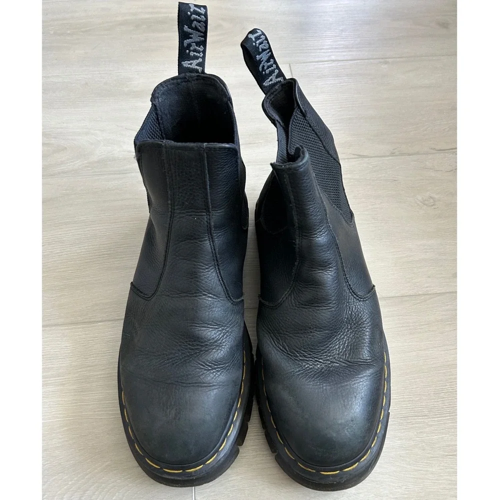 Dr. Martens RIKARD LUNAR full grain LEATHER CHELSEA LUG BOOTS Men's 10 punk 90s
